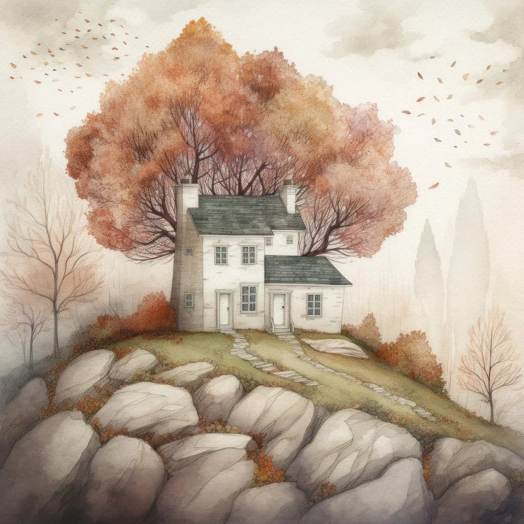 Autumn Houses I by Willow Studio wall art