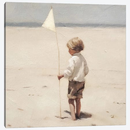 Beach Boy Canvas Print #RLY88} by RileyB Canvas Artwork
