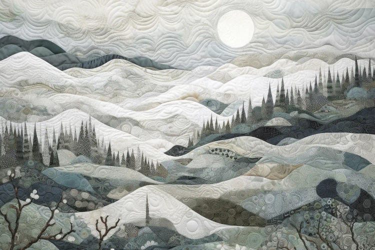 Quilted Winter Landscape III by Willow Studio wall art