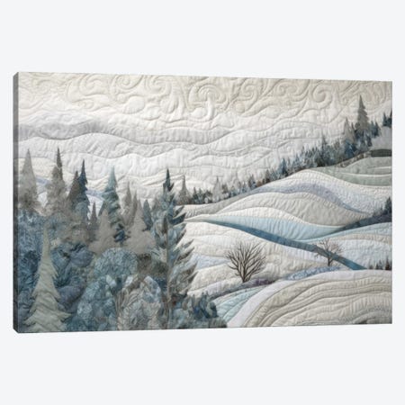 Quilted Winter Landscape IX Canvas Print #RLY91} by RileyB Canvas Art Print