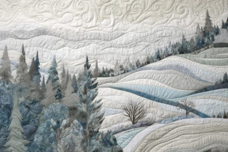 Quilted Winter Landscape IX