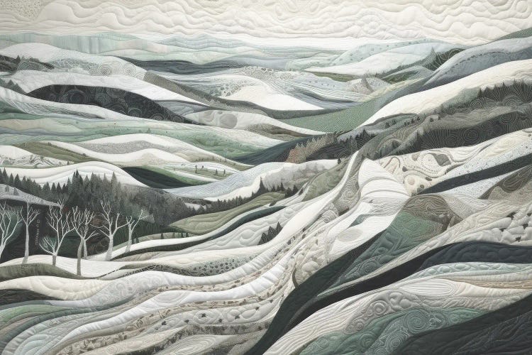 Quilted Winter Landscape X