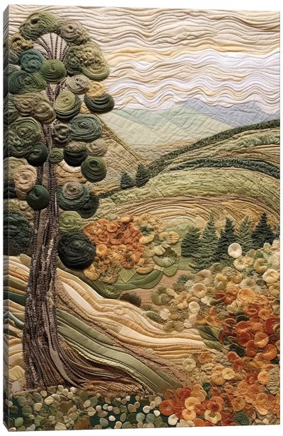 Tuscan Tapestry IV Canvas Art Print - Tuscany Art