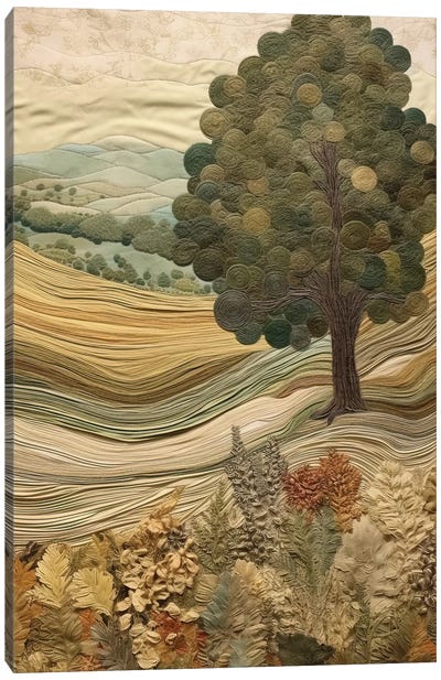 Tuscan Tapestry VII Canvas Art Print - Tan Art