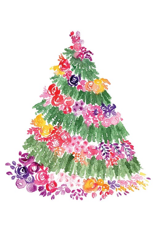 Floral Christmas Tree