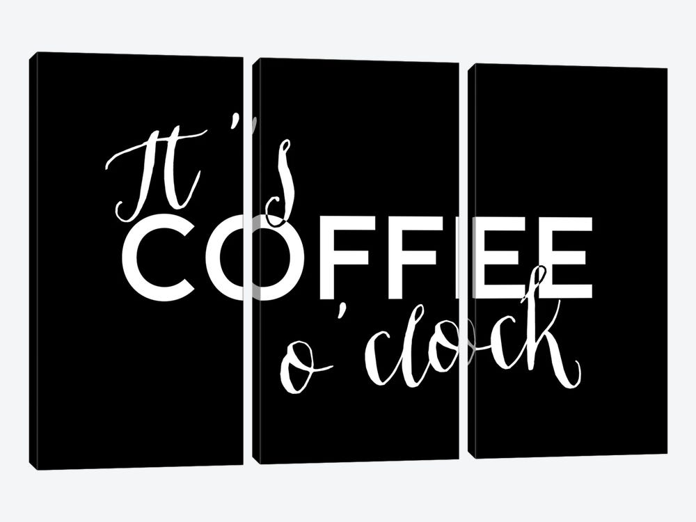 It's Coffee O'Clock by blursbyai 3-piece Canvas Art