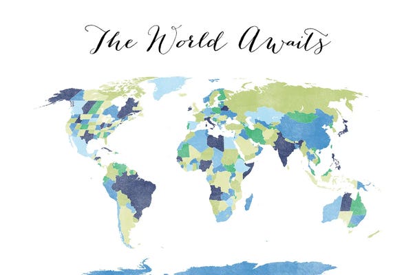 blursbyai: The World Awaits World Map by blursbyai