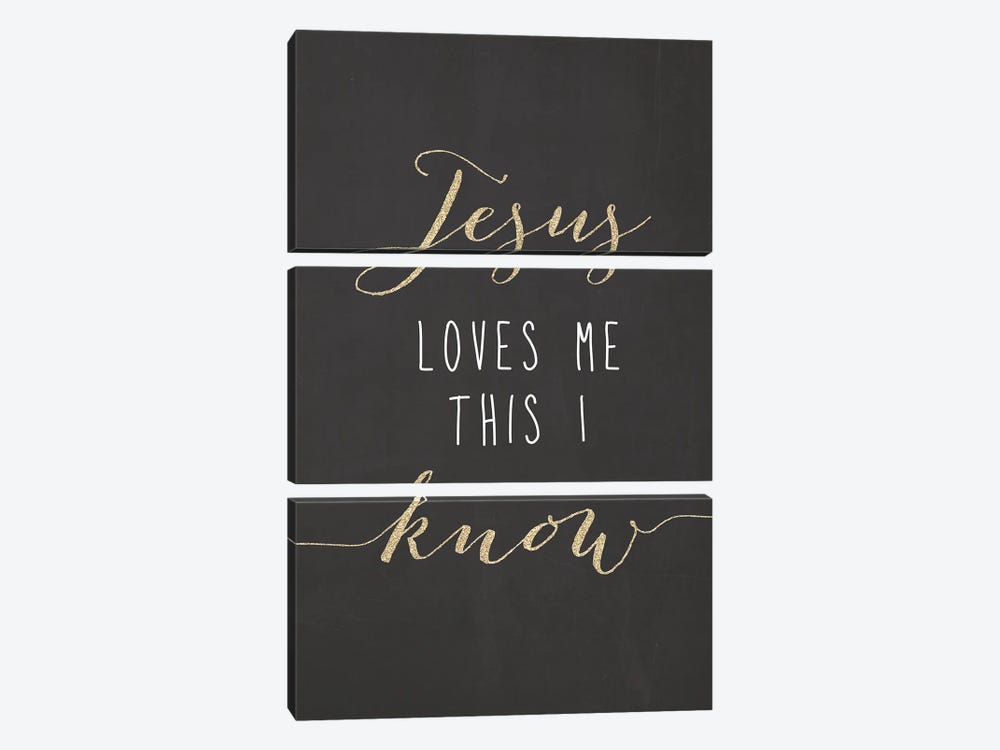 Jesus Loves Me This I Know by blursbyai 3-piece Canvas Art