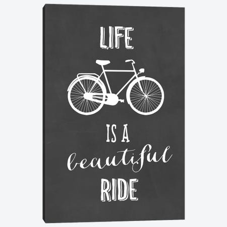 Life Is A Beautiful Ride Canvas Print #RLZ23} by blursbyai Canvas Print