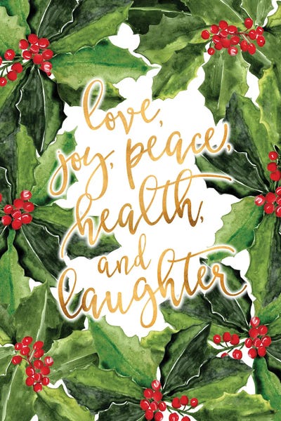 Best Wishes With Holly Boughs by blursbyai multi panel art