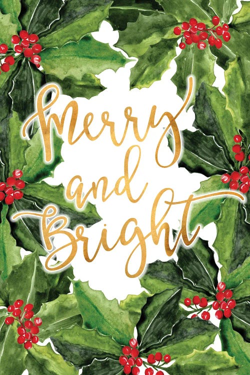 Merry And Bright With Boughs Of Holly