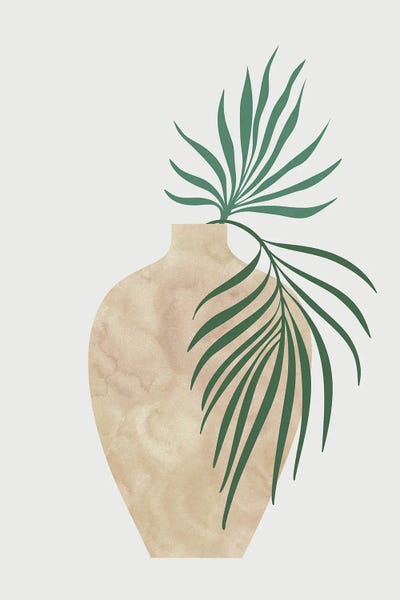 Japandi: Vasija Tropical by blursbyai