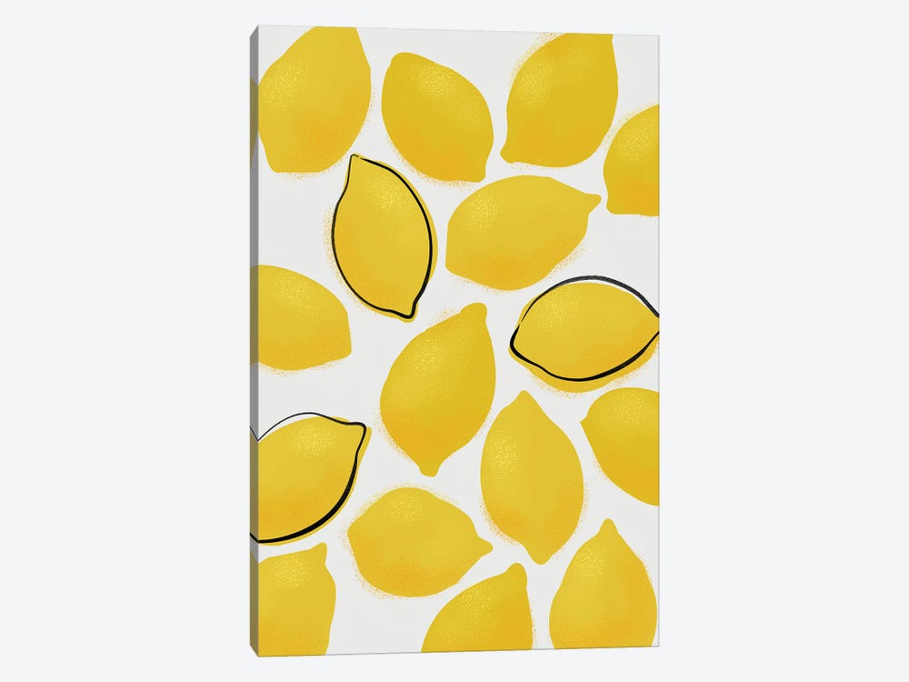 Jenue Lemons by blursbyai 1-piece Art Print