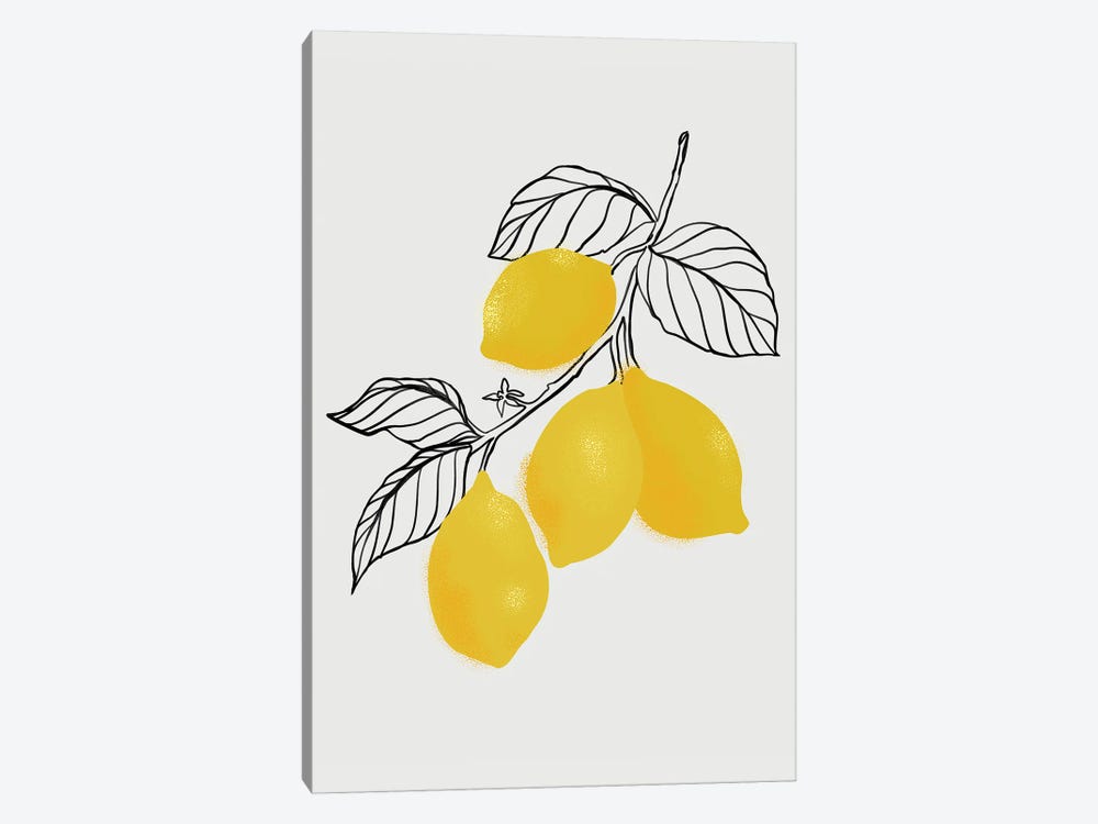 Lamya Lemons by blursbyai 1-piece Canvas Art