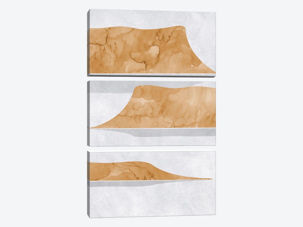 Abstract Lake Powell View by blursbyai 3-piece Canvas Art Print