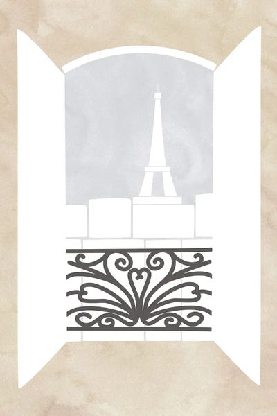 blursbyai: Abstract Paris Window by blursbyai