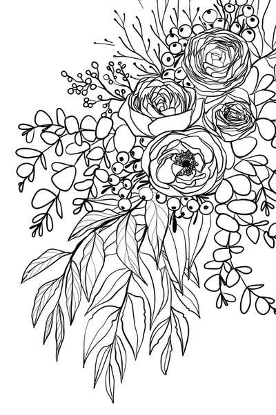 Rae's Bouquet by blursbyai multi panel art