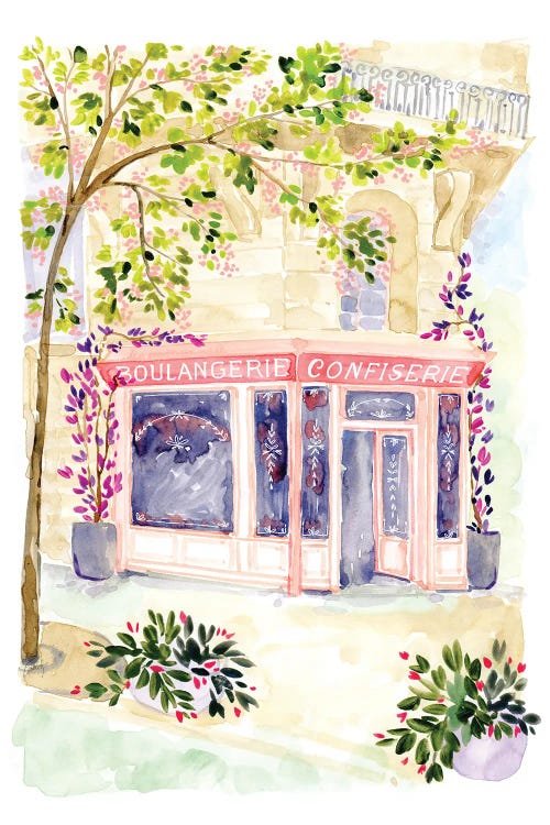 Naive Paris Boulangerie by blursbyai wall art