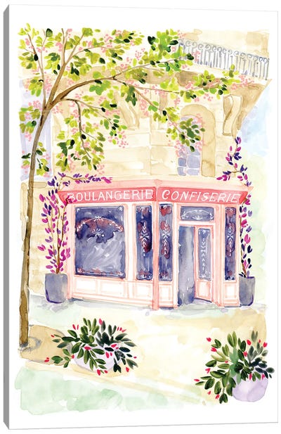 Naive Paris Boulangerie Canvas Art Print - Cafe Art