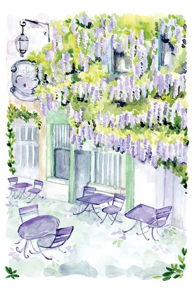 blursbyai: Naive Paris Cafe by blursbyai