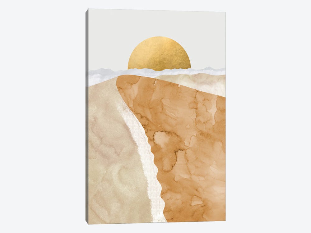 Gold Sand Dune by blursbyai 1-piece Canvas Artwork