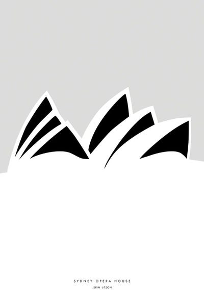 blursbyai: Minimal Sydney Opera House by blursbyai