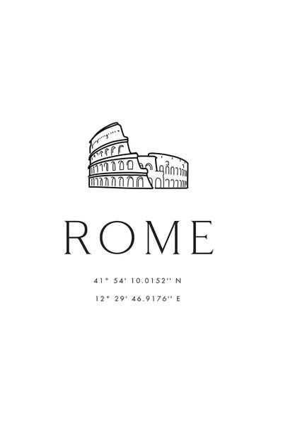 The Colosseum: Rome Coordinates With Colosseum Sketch by blursbyai