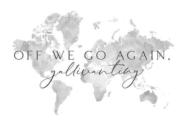 blursbyai: Gallivanting Around The World Map by blursbyai