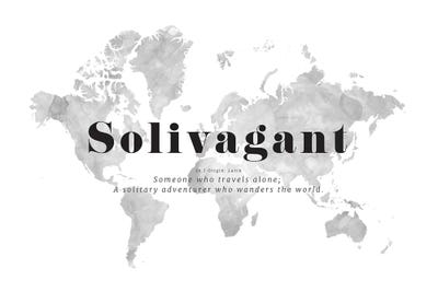 Solivagant World Map by blursbyai multi panel art