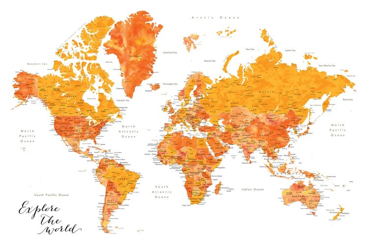 Explore The World Carlotta by blursbyai wall art