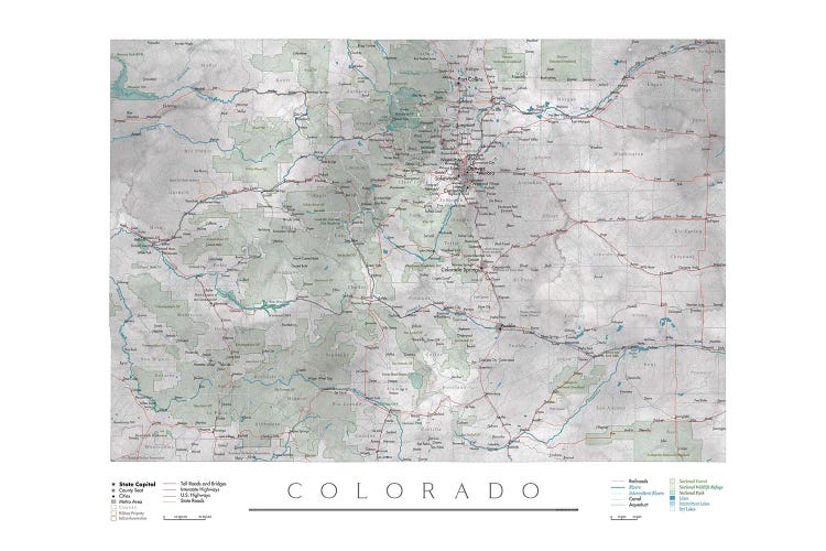 Detailed Map Of Colorado