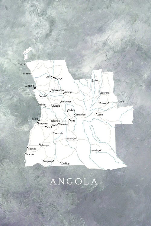 Map Of Angola