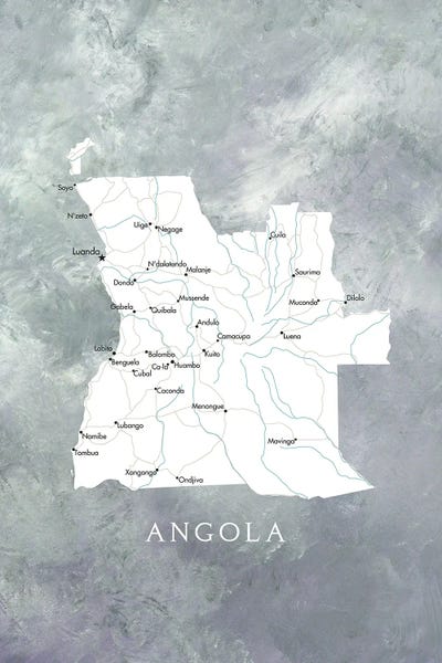 blursbyai: Map Of Angola by blursbyai