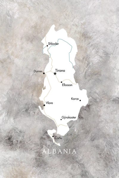 blursbyai: Map Of Albania by blursbyai