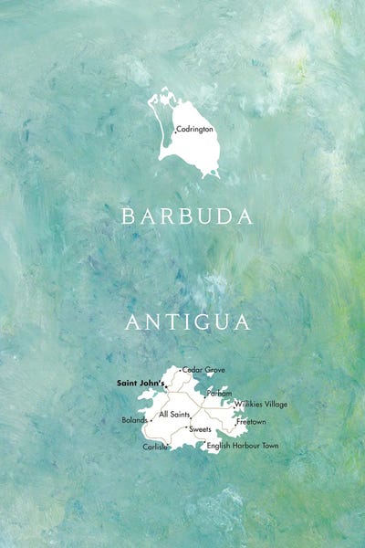 blursbyai: Map Of Antigua And Barbuda by blursbyai
