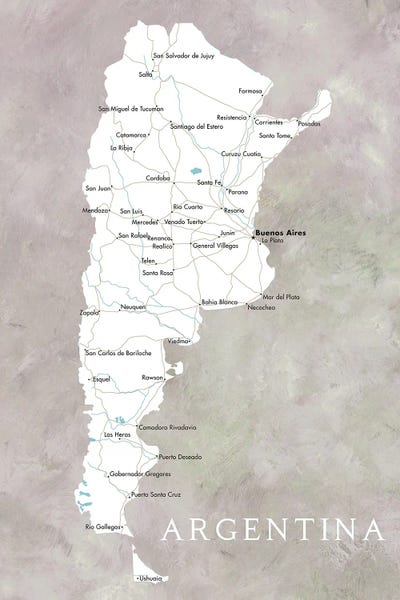 blursbyai: Map Of Argentina by blursbyai