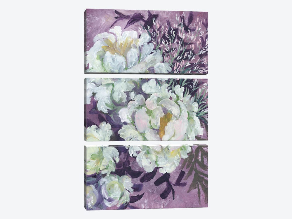 Eliany Painterly Bouquet by blursbyai 3-piece Canvas Print