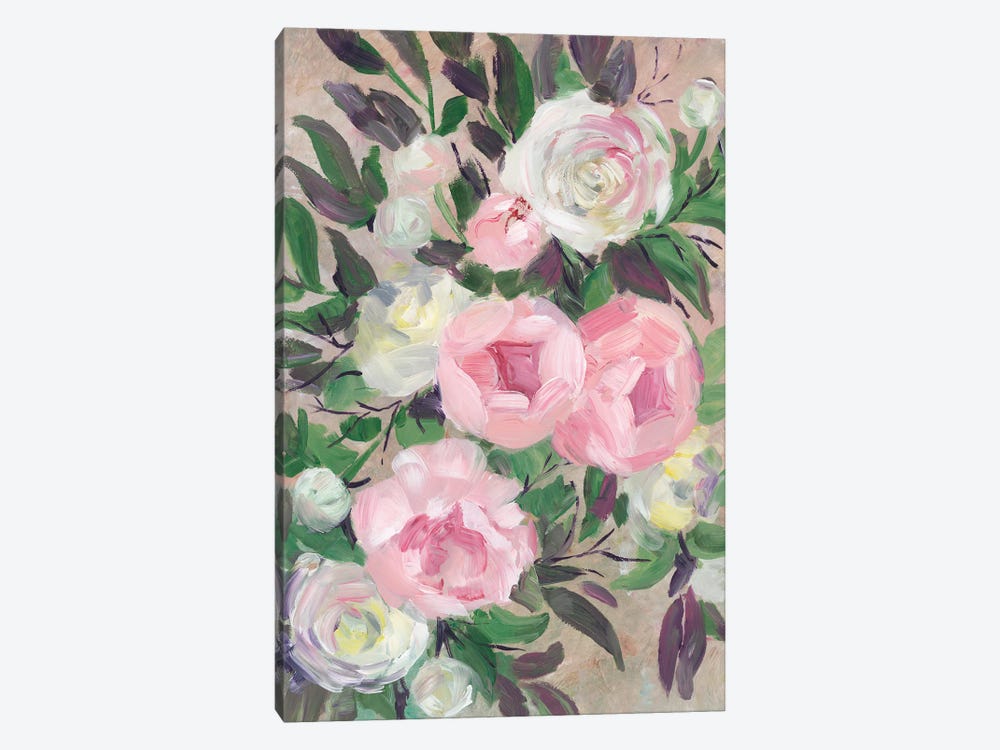 Zoye Painterly Bouquet by blursbyai 1-piece Canvas Art