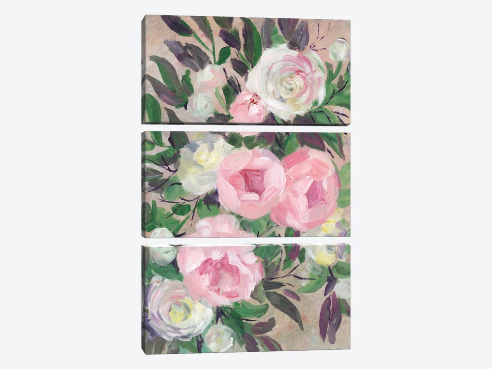 Zoye Painterly Bouquet by blursbyai 3-piece Canvas Artwork