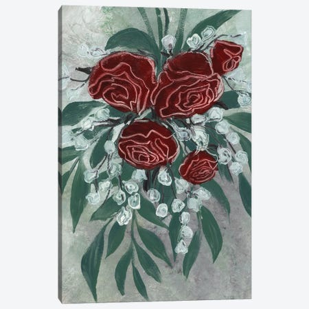 Zeldah Red Roses Canvas Print #RLZ524} by blursbyai Art Print