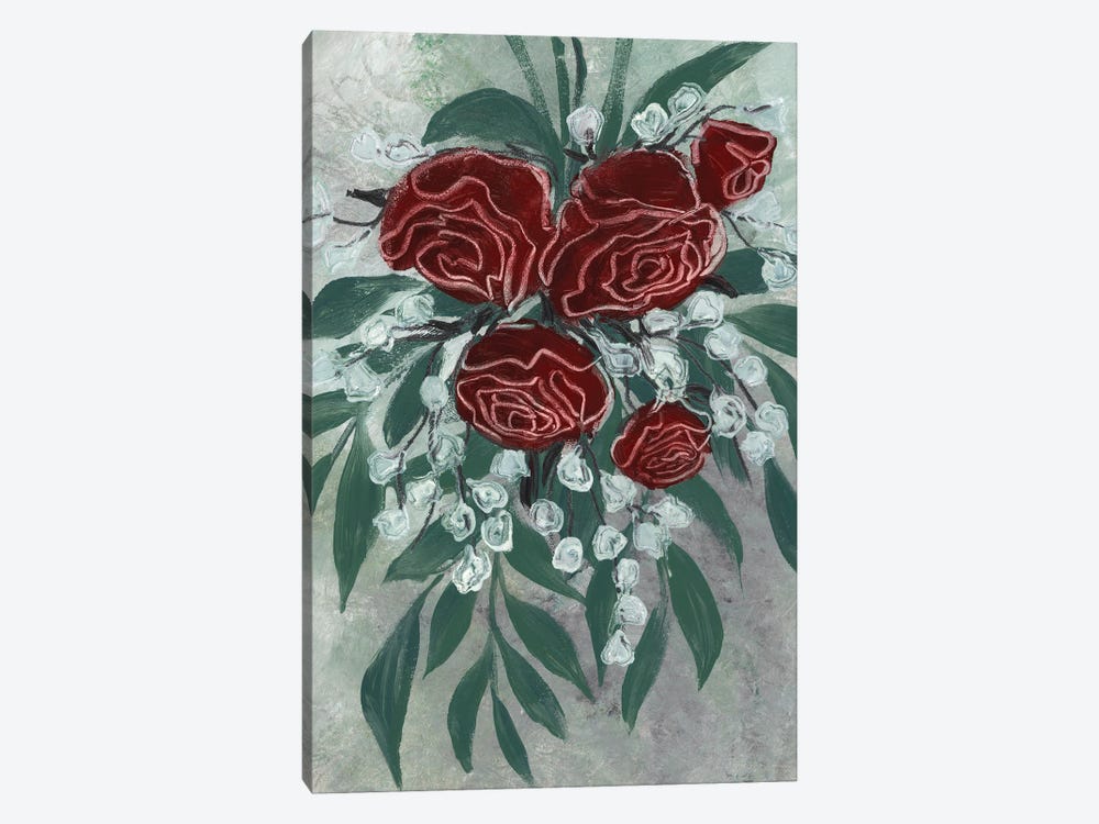 Zeldah Red Roses by blursbyai 1-piece Canvas Artwork