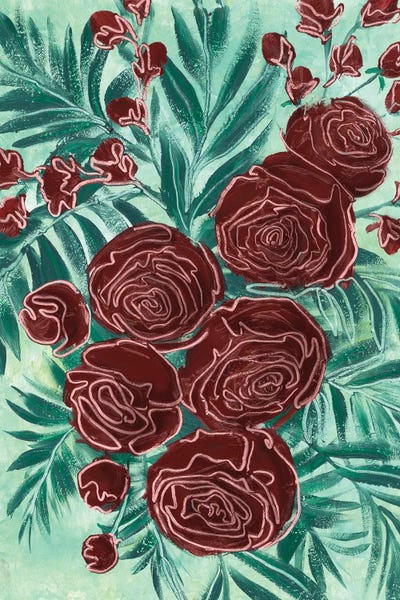 Sharonnie Red Roses by blursbyai multi panel art