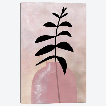 Eui Vase With Leaves Canvas Print #RLZ533} by blursbyai Art Print