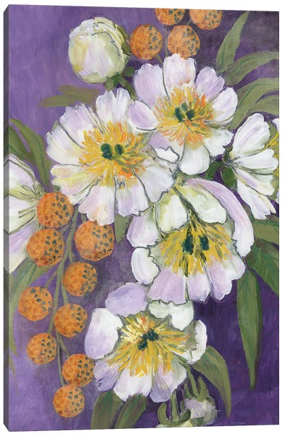 Choi Painterly Bouquet Canvas Art Print - blursbyai