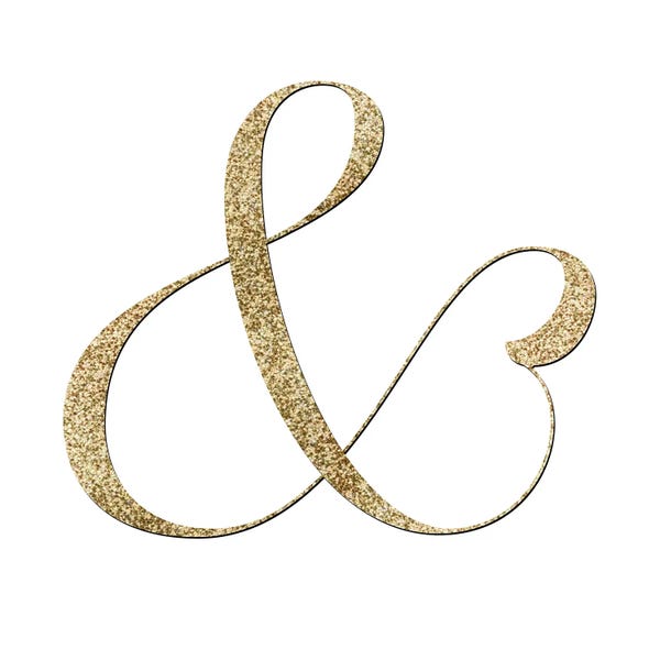 Gold Fancy Ampersand