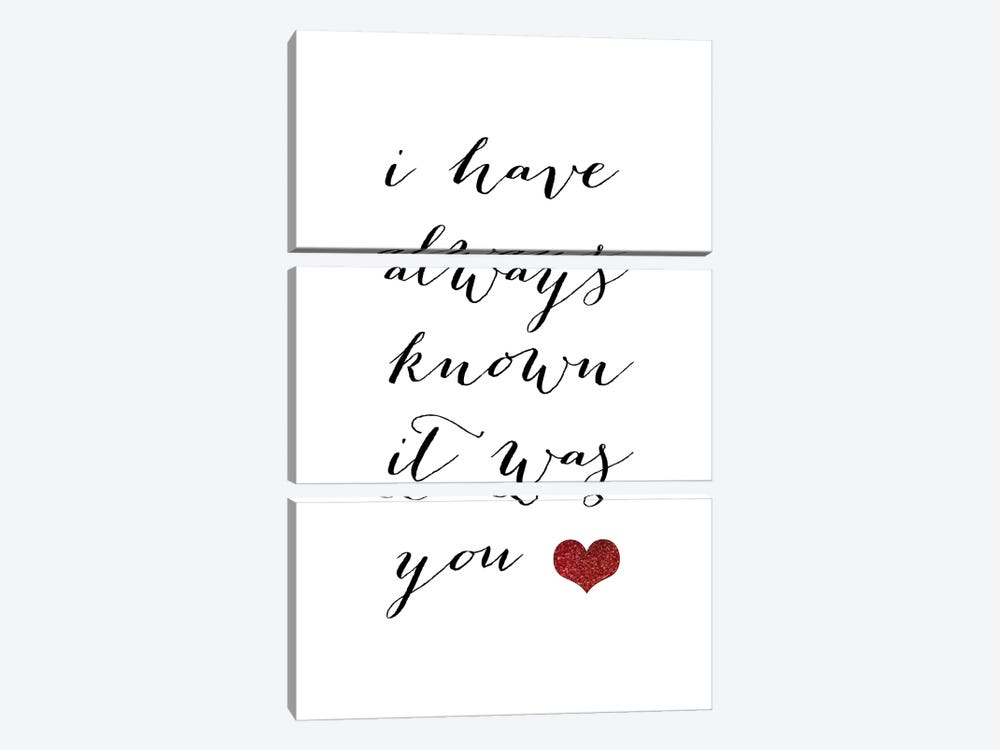 I Have Always Known It Was You by blursbyai 3-piece Canvas Wall Art