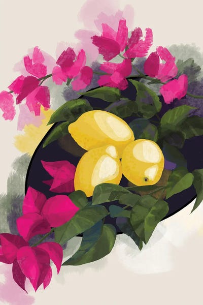Bougainvillea: Bougainvillea And Lemons by blursbyai