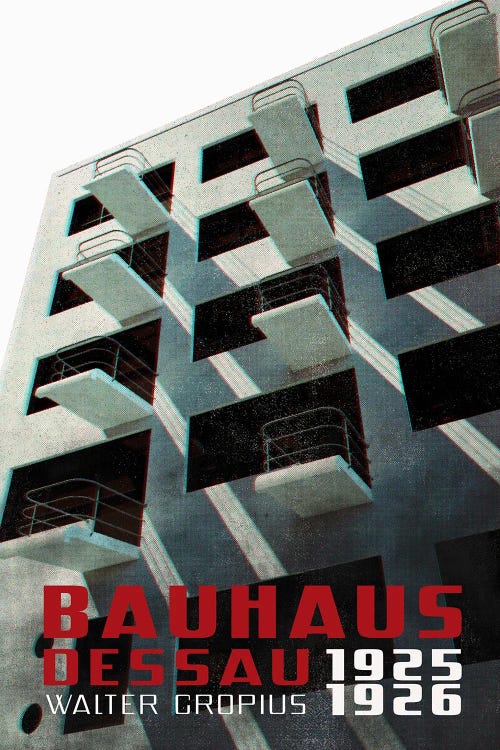 Old Magazine Bauhaus Building Under The Balconies