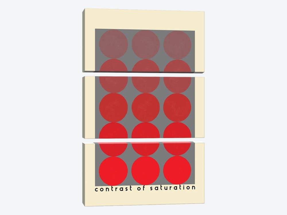 Contrast Of Saturation by blursbyai 3-piece Canvas Artwork