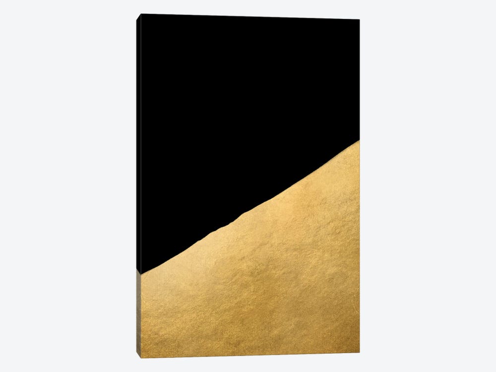 Simply Gold And Black by blursbyai 1-piece Canvas Art
